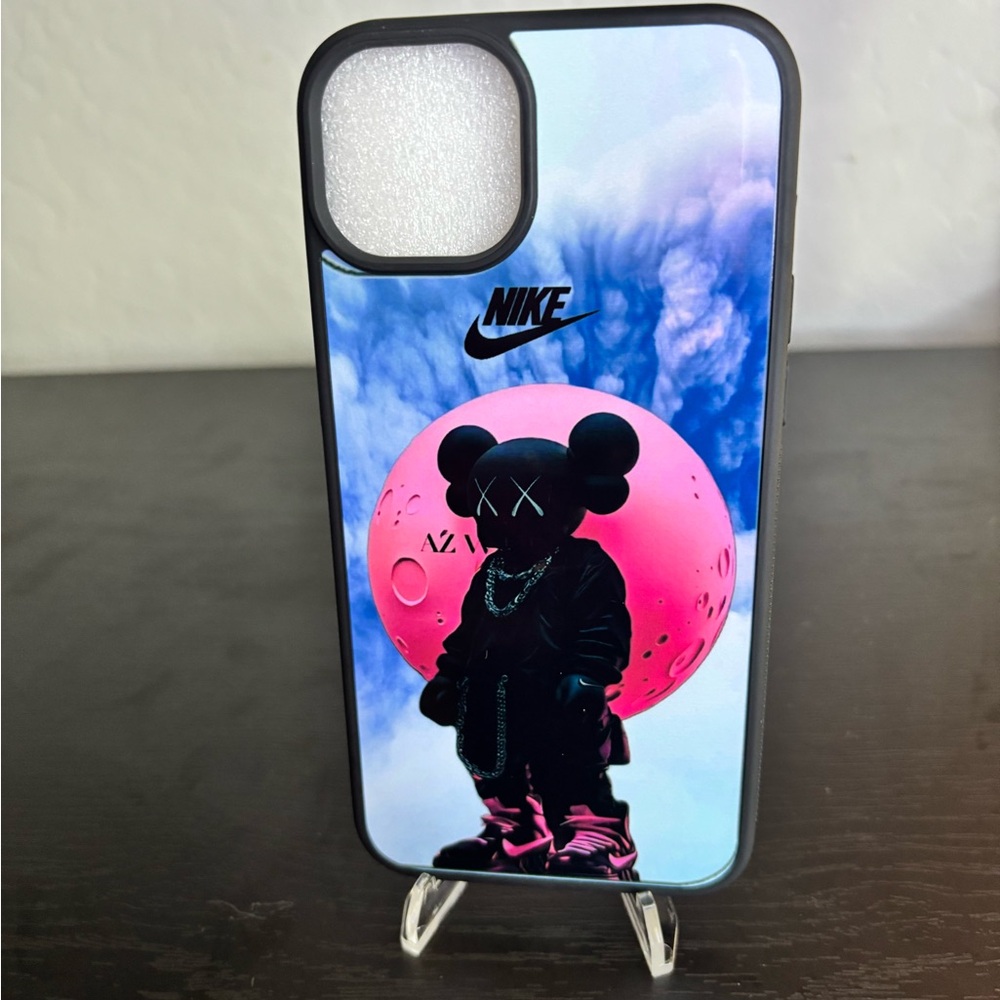 Nike Artistic Black and Pink Phone Case